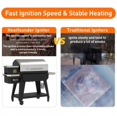 HFBBQ14-90S Ignition Time,Our ignition rods are compatible with 90% of pellet grills on the market.