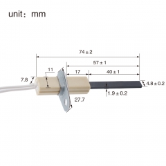 HF0004241/HF0004598 80V/120V Silicon nitride ignition rod.Hot Surface Ignitor